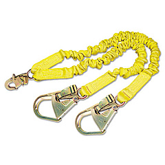 DBI-SALA ShockWave2 Shock-Absorbing Lanyard, Steel Hooks, 900lb MAF (1244412)