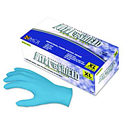 MCR Safety Disposable Nitrile Gloves, Powder-Free, Large, 4 mil Thick, Blue, 100/Box (6015L)