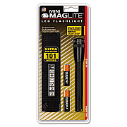 Maglite Mini LED Flashlight, 2 AA Batteries (Included), Black (SP2201H)