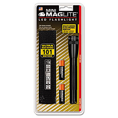 Maglite Mini LED Flashlight, 2 AA Batteries (Included), Black (SP2201H)