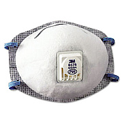 3M N95 Particulate Respirator, Half Facepiece, Oil Resistant, Fixed Strap (8576)