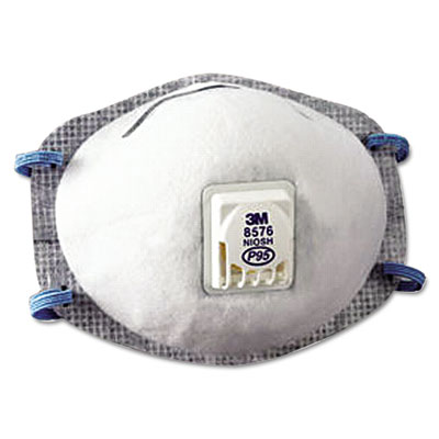 3M N95 Particulate Respirator, Half Facepiece, Oil Resistant, Fixed Strap (8576)