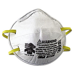3M N95 Particulate Respirator, Half Facepiece, Small, Fixed Strap (8110S)