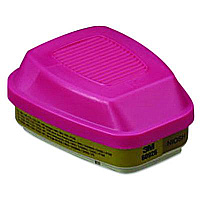3M Multi Gas/Vapor Cartridge/Filter, P100, 2/Pack (60926)
