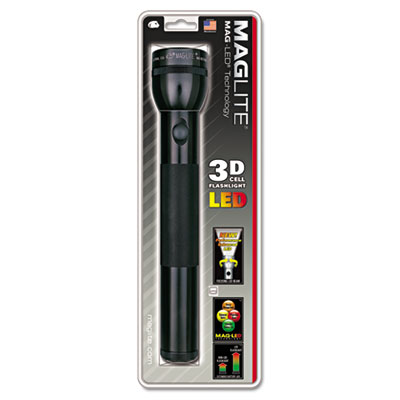Maglite LED Flashlight, 3 D Batteries (Sold Separately), Black (ST3D016)