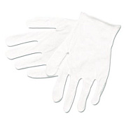 MCR Safety Cotton Inspector Gloves, Reversible, One Size Fits Most, White, 12 Pairs (8600C)