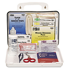 Pac-Kit ANSI Plus #25 Weatherproof First Aid Kit, 143 Pieces, Plastic Case (6430)