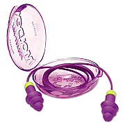 Moldex Rockets Reusable Earplugs, Corded, 27NRR, Purple/Bright Green, 50 Pairs/Box (6405)