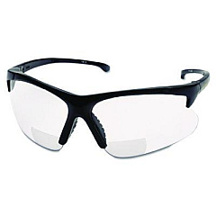 Smith & Wesson V60 30-06* Safety Reader Eyewear, 2.0+ Diopter, Black Half Frame, Clear Dual Lens (19879)