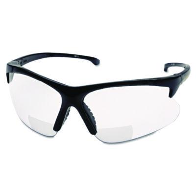 Smith & Wesson V60 30-06* Safety Reader Eyewear, 2.0+ Diopter, Black Half Frame, Clear Dual Lens (19879)