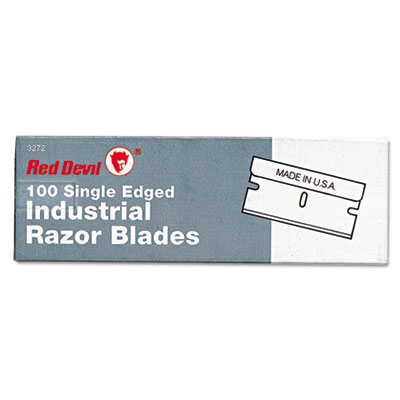 Red Devil Single Edge Scraper Razor Blades, 100 Box (3272)