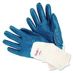 MCR Safety Predalite Nitrile Gloves, Large, Blue/White, 12 Pairs (9780L)