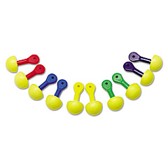 3M E A R Express Asst Colored-Grip Pod Plugs, Cordless, 25nrr, Yw/asst, 100 Pairs (3212200)