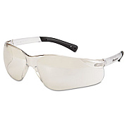 MCR Safety BearKat Safety Glasses, Frameless, Mirrored Silver Single Lens (BK119)