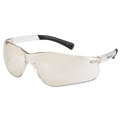 MCR Safety BearKat Safety Glasses, Frameless, Mirrored Silver Single Lens (BK119)