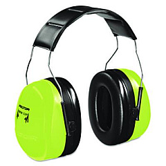 3M Peltor Optime 105 Hi-Viz Earmuffs, 30 dB NRR, Hi-Viz Green (H10AHV)