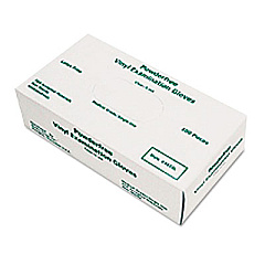 MCR Safety Disposable Vinyl Gloves, Powder-Free, Large, 5 mil Thick, White, 100/Box (5010L)