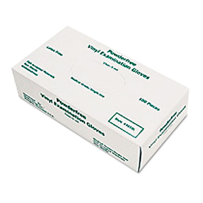 MCR Safety Disposable Vinyl Gloves, Powder-Free, Large, 5 mil Thick, White, 100/Box (5010L)
