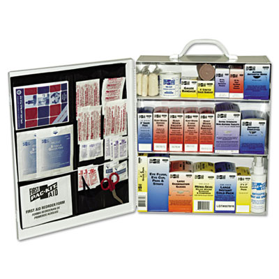 Pac-Kit Industrial Station First Aid Kit, 440 Pieces, Steel Case (6155)