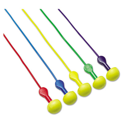 3M E-A-R Express Pod Plugs Single-Use Earplugs, Corded, 25 dB NRR, Yellow Plug Tips/Assorted Color Cords and Grips, 100 Pairs (3111115)