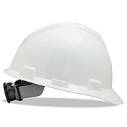MSA V-Gard Hard Hats W/ratchet Suspension, Large Size 7 1/2 - 8 1/2, White (477482)