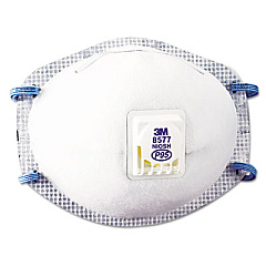 3M Particulate Respirator 8577, P95, One Size Fits All, 10/Box