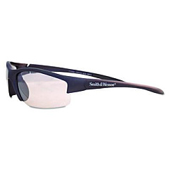 Smith & Wesson Equalizer Safety Glasses 3016306, Gunmetal Half Frame, Clear Dual Lens (21294)