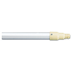 Rubbermaid Commercial Aluminum Threaded Plastic-Tip Broom/Sweep Handle, 1 dia x 57, Gray (6355GRA)