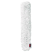 Rubbermaid Commercial HYGEN HYGEN Quick-Connect Microfiber Dusting Wand Sleeve, White, 6/Carton (Q853WHI)