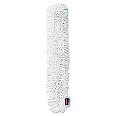 Rubbermaid Commercial HYGEN HYGEN Quick-Connect Microfiber Dusting Wand Sleeve, White, 6/Carton (Q853WHI)