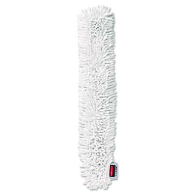 Rubbermaid Commercial HYGEN HYGEN Quick-Connect Microfiber Dusting Wand Sleeve, White, 6/Carton (Q853WHI)