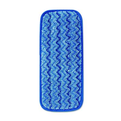 Rubbermaid Commercial Microfiber Wall/Stair Wet Mopping Pad, 13.75 x 5.5 x 0.5, Blue (Q820BLU)