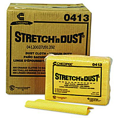 Chix Stretch 'n Dust Cloths, 12.6 x 17, Yellow, 40/Pack, 10 Packs/Carton (0413)