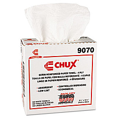 Chix Chux General Purpose Wipers, DRC, 9 1/2 x 16 1/2, White, 900/Carton (9070)