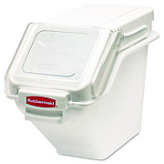Rubbermaid Commercial ProSave Shelf Ingredient Bins, 5.4 gal, 11.5 x 23.5 x 16.88, White, Plastic (9G57WHI)