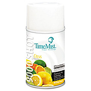 TimeMist 9000 Shot Metered Air Fresheners Refill, Citrus, 7.5 oz Aerosol Spray, 4/Carton (1042649)