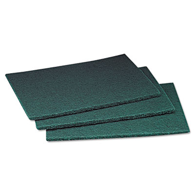 Scotch-Brite PROFESSIONAL Commercial Scouring Pad 96, 6 x 9, Green, 20 Pads/Box, 3 Boxes/Carton (08293)