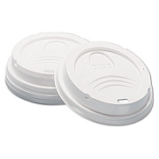 Dixie Dome Hot Drink Lids, Fits 8 oz Hot Cups, Plastic, White, 100/Sleeve, 10 Sleeves/Carton (D9538)