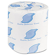 GEN BATH TISSUE, WRAPPED, SEPTIC SAFE, 2-PLY, WHITE, 420 SHEETS/ROLL, 96 ROLLS/CARTON (GEN700)