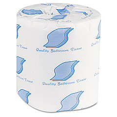 GEN BATH TISSUE, WRAPPED, SEPTIC SAFE, 2-PLY, WHITE, 420 SHEETS/ROLL, 96 ROLLS/CARTON (GEN700)