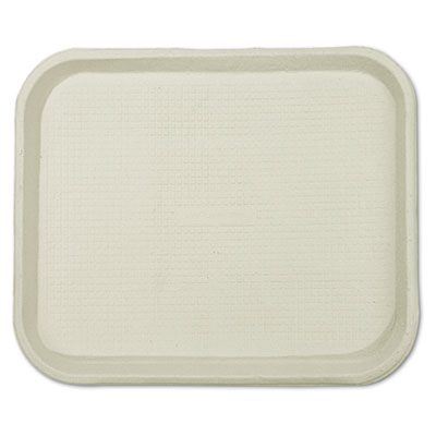 Chinet Savaday Molded Fiber Food Trays, 1-Compartment, 9 x 12 x 1, White, 250/Carton (20802)
