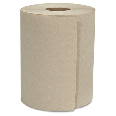 GEN Hardwound Roll Towels, 1-Ply, Natural, 8" x 800 ft, 6 Rolls/Carton (GEN8X800HWTKF)