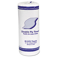 General Supply Kitchen Roll Towel, 9" x 11", White, 85 Sheets/Roll, 30 Rolls/Carton (GEN1799B)