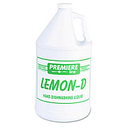 Kess Lemon-D Dishwashing Liquid, Lemon, 1 gal Bottle, 4/Carton