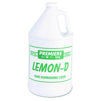 Kess Lemon-D Dishwashing Liquid, Lemon, 1 gal Bottle, 4/Carton