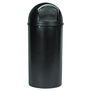 Rubbermaid Commercial Marshal Classic Container, 25 gal, Plastic, Brown (817088BRO)