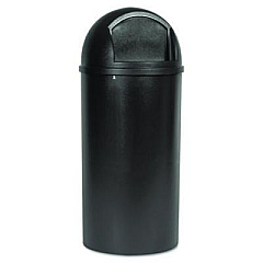 Rubbermaid Commercial Marshal Classic Container, 25 gal, Plastic, Brown (817088BRO)