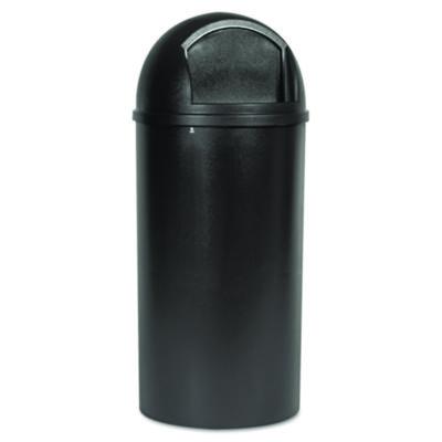 Rubbermaid Commercial Marshal Classic Container, 25 gal, Plastic, Brown (817088BRO)