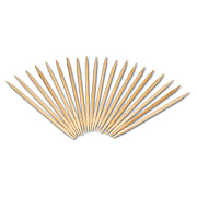 AmerCareRoyal Round Wood Toothpicks, 2.5", Natural, 800/Box, 24 Boxes/Case, 5 Cases/Carton (R820)