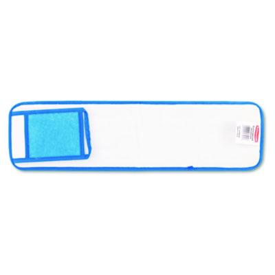 Rubbermaid Commercial Microfiber Wet Mopping Pad, 24" Long, Split Nylon/Polyester Blend, Blue (Q411BLU)